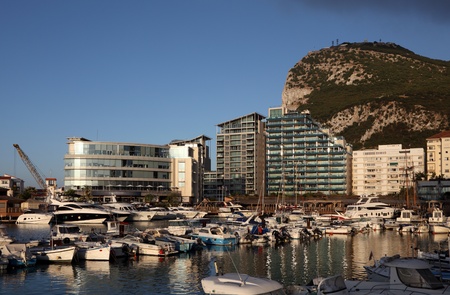 Ocean Village marina in Gibraltarのeditorial素材