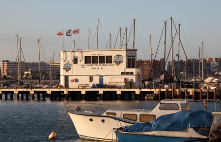 Ocean Village marina in Gibraltarのeditorial素材