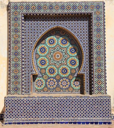 Oriental mosaic in Morocco, North Africa