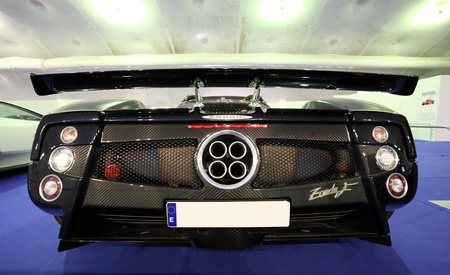 Pagani Zonda C12 at the Ferrari Exhibition in Estepona. July 29, 2013, Andalusia Spain