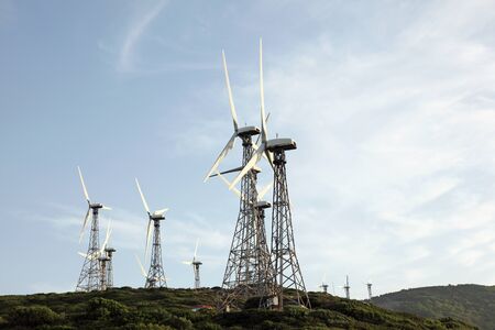Wind turbines near Tarifa, Andalusia, Spain