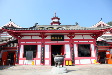 Ten Thousand Buddhas Monastery in Hong Kong, Chinaのeditorial素材