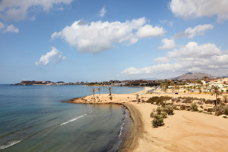 Beach in Puerto de Mazarron  Province of Murcia, Spain