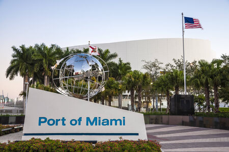 Port of Miami, Florida, USAのeditorial素材