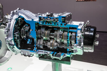 New Mitsubishi automatic gearbox at the 65th IAA Commercial Vehicles 2014 in Hannover, Germany