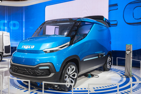 IVECO VISION Concept Van at the 65th IAA Commercial Vehicles Fair 2014 in Hannover, Germanyのeditorial素材