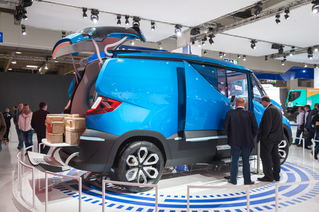 IVECO VISION Concept Van at the 65th IAA Commercial Vehicles Fair 2014 in Hannover, Germanyのeditorial素材