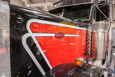 Peterbilt show truck at the 65th IAA Commercial Vehicles Fair 2014 in Hannover, Germanyのeditorial素材