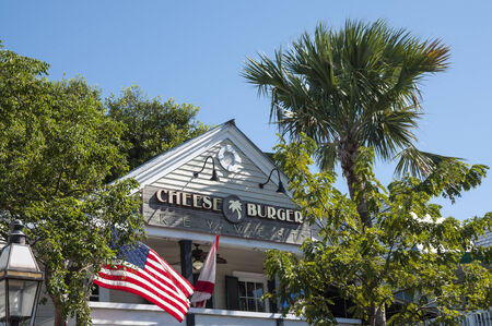 Cheese Burger Restaurant in Key West, Florida, USAのeditorial素材