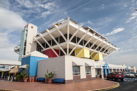 The inverted pyramid of the Pier in St. Petersburg, Florida, USAのeditorial素材