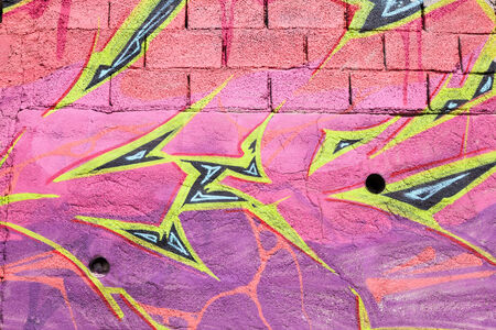 Colorful graffiti on the wallのeditorial素材