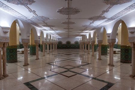 Interior of a traditional moroccan bath - hammamのeditorial素材