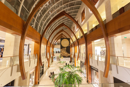 Interior of the 360 Mall in Al Zahra, Kuwait. 360 is the third biggest mall in Kuwait. December 10, 2014 in Kuwait, Middle Eastのeditorial素材