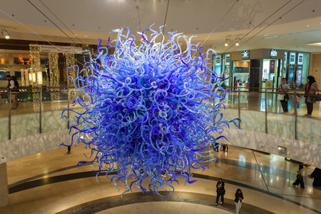 Decoration at the 360 Mall in Al Zahra, Kuwait. 360 is the third biggest mall in Kuwait. December 10, 2014 in Kuwait, Middle Eastのeditorial素材