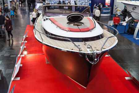 boot Duesseldorf 2015 - the worlds biggest yachting and water sports exhibition. January 25, 2015 in Duesseldorf, Germanyのeditorial素材
