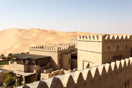 Desert resort in Emirate of Abu Dhabi, United Arab Emiratesのeditorial素材