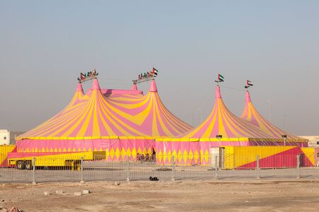 Circus tents in Abu Dhabi, United Arab Emiratesの写真素材