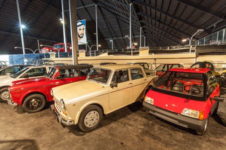 ABU DHABI - DEC 22: Cars Collection at the Emirates National Auto Museum in Abu Dhabi. December 22, 2014 in Abu Dhabi, UAEのeditorial素材