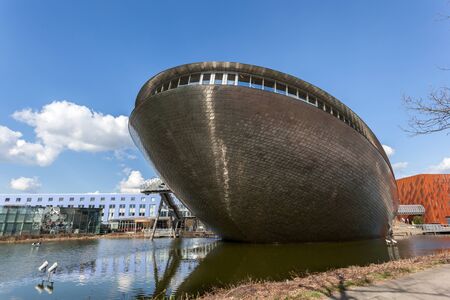 BREMEN, GERMANY - APR 5: The Universum Science Center building from the University of Bremen. April 5, 2015 in Bremen, Germanyのeditorial素材
