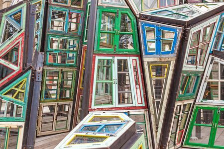 BRUGES, BELGIUM - AUG 23: Wu Wei Er Wei (Doing Nothing Nothing Doing) artwork form the chinese artist Song Dong. August 23, 2015 in Bruges, Belgiumのeditorial素材