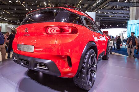 FRANKFURT, GERMANY - SEP 22: Citroen Aircross Concept Car at the IAA International Motor Show 2015. September 22, 2015 in Frankfurt Main, Germanyのeditorial素材