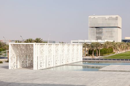 DOHA, QATAR - NOV 20: Education City graduation arena in Doha. November 20, 2015 in Doha, Qatar,...
