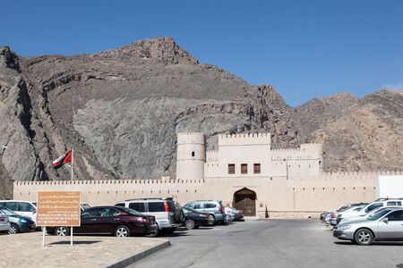 NIZWA, OMAN - NOV 25: Bayt Ar Ridaydah Castle near Nizwa. November 25, 2015 in Nizwa, Sultanate of Oman, Middle Eastのeditorial素材