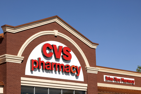 FORT WORTH, USA - APR 6: CVS Pharmacy Store in the city of Fort Worth. CVS is the largest pharmacy chain in the United States. April 6, 2016 in Fort Worth, Texas, USAのeditorial素材