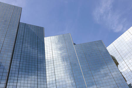 Abstract image of modern highrise buildings in the city