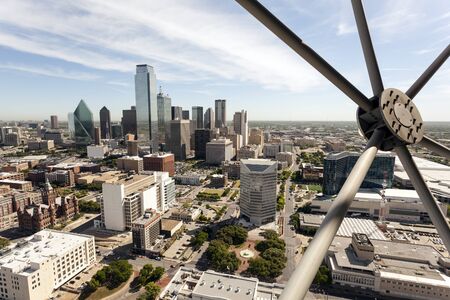 Skyline of Dallas downtown. Texas, United Statesのeditorial素材