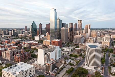 Skyline of Dallas downtown. Texas, United Statesの写真素材