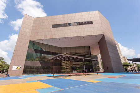 HOUSTON, USA - APR 14: Jesse H. Jones building of Central Library in Houston. April 14, 2016 in Houston, Texas, United Statesのeditorial素材