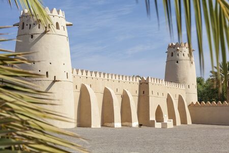 Historic Al Jahlili fort in Al Ain. Emirate of Abu Dhabi, United Arab Emirates