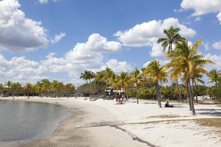 MIAMI, USA - MAR 10, 2017: Matheson Hammock Park beach in Miami, Florida, United Statesのeditorial素材