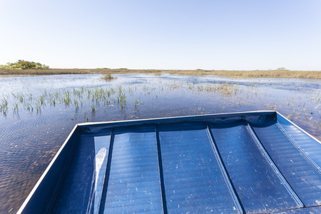 Airboat tour in the Everglades National Park. Florida, United Statesの写真素材