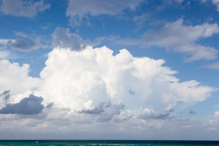 Beautiful clouds over the Atlantic ocean in Florida, United States