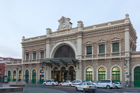 Cartagena, Spain - May 17, 2017: Central train station in the city of Cartagena, Region of Murcia, Spainのeditorial素材