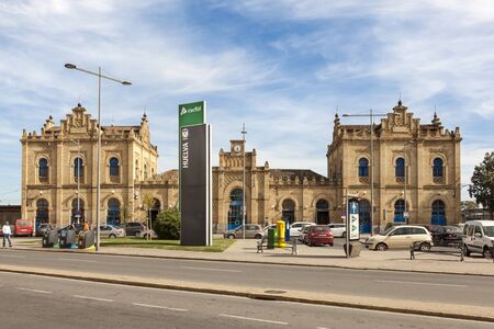 Huelva, Spain - June 3, 2017: The central train station in the city of Huelva. Andalusia, Spainのeditorial素材