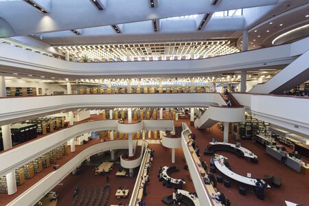 Toronto, Canada - Oct 12, 2017: Interior of the Toronto Reference Library. This library is one of...