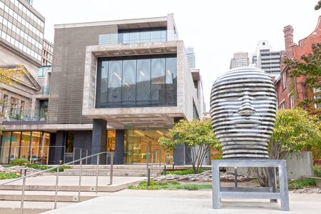 Toronto, Canada - Oct 12, 2017: Exterior of the Gardiner Museum of Ceramic Art in the city of Toronto, Canadaのeditorial素材