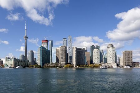 Skyline of Toronto downtown. Province of Ontario, Canadaの写真素材