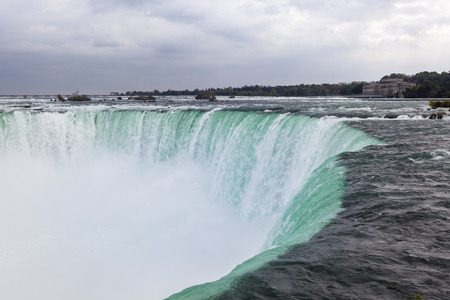 The Niagara Falls between United States of America and Canadaの写真素材
