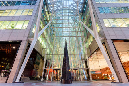 Toronto, Canada - Oct 21, 2017: The Brookfield Place in Toronto. Brookfield Place is an office and shopping complex downtown in Toronto, Canadaのeditorial素材