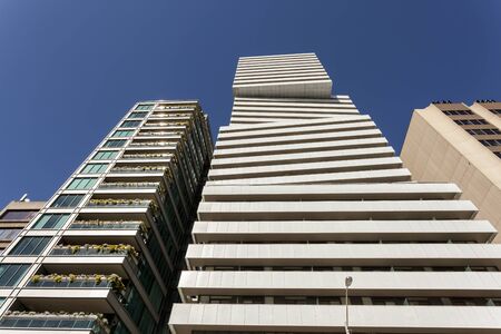 Contemporary residential highrise buildings in the city of Toronto, Canadaのeditorial素材