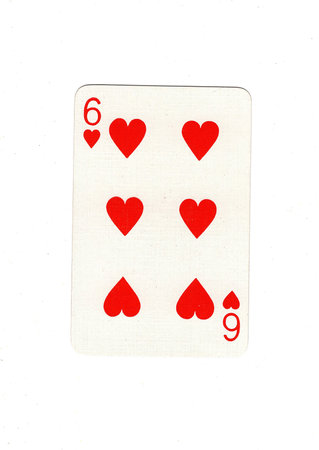 Playing cards isolated on white background, close up of two aces