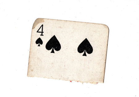 playing cards isolated on white background - ace of spades (poker)