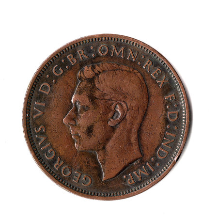 An antique coin from the United Kingdom.