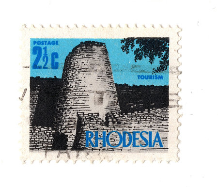 A vintage postage stamp from Rhodesia.の写真素材