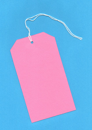 A coloured price tag with space for text or copy.の写真素材