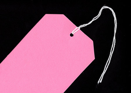 A coloured price tag with space for text or copy.の写真素材